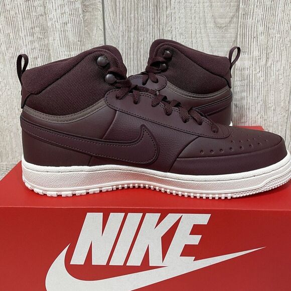 NIKE Court Vision MID Winterized Men Sz 9 Burgundy Crush/Plum Eclipse DR7882-600 main image 5